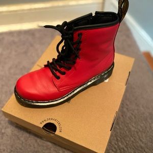 Dr. Martens-Red- Size 3 Kids